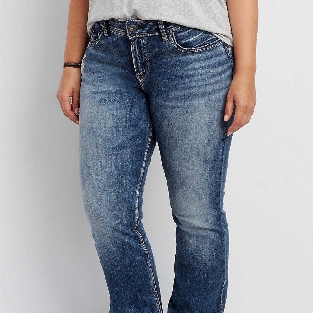 EUC Silver Jean Co. Avery Slim Boot Jeans Sz 14